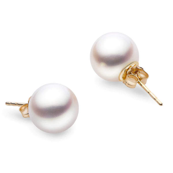 Japanese Akoya Pearl Studs In 14k Gold - Lambert Jewelers