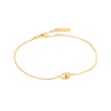 Gold Pebble Sparkle Chain Bracelet