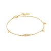 Gold Geometric Chain Bracelet