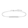 Silver Bezel Set Bracelet