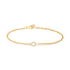 Gold Geometric Cubic Zirconia Bracelet