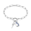 Silver Ocean Nights Charm Bracelet