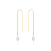 PEARL THREADER EARRINGS