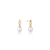 Pearl Drop Stud Earrings