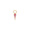 Gold Ombré Pink Earring Charm