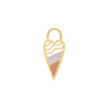 Gold Heart Earring Charm