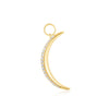 Gold Moon Pavé Earring Charm