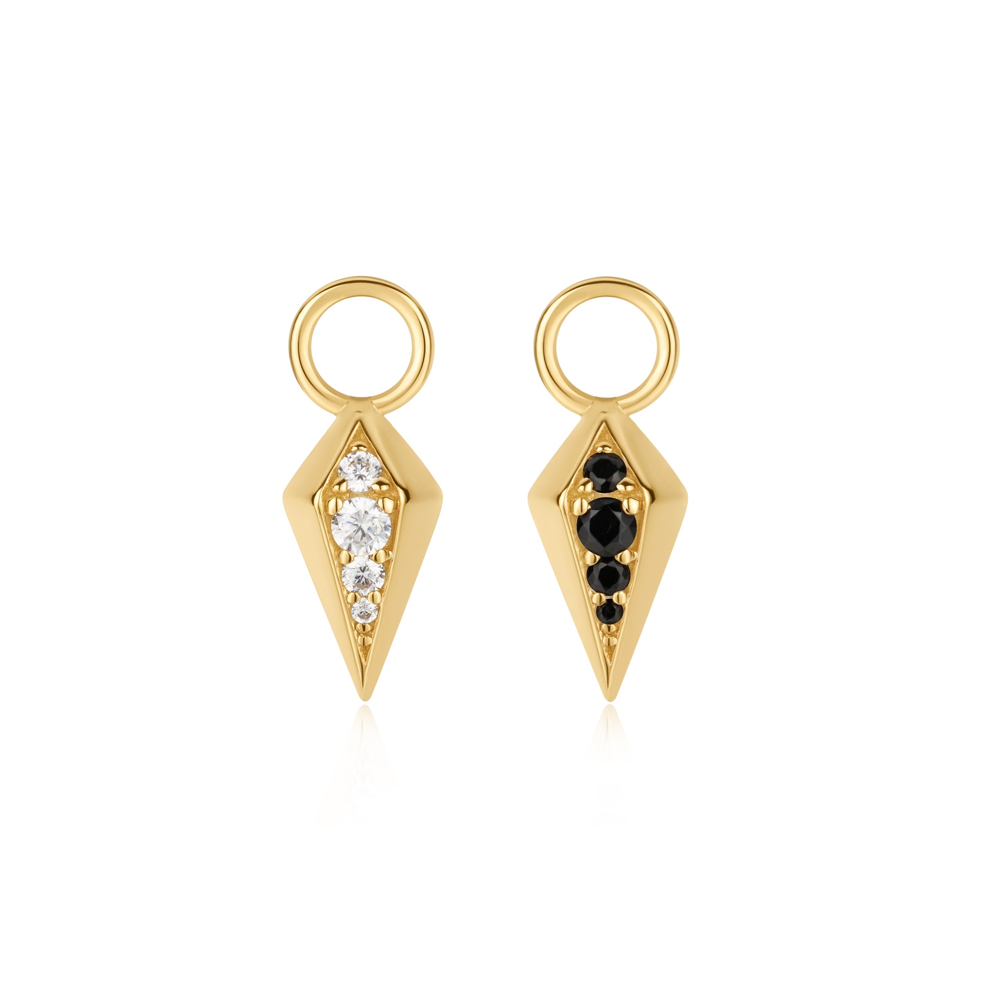 Gold Rhombus Earring Charm