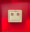 College Spirit Block "O" Stud Earrings