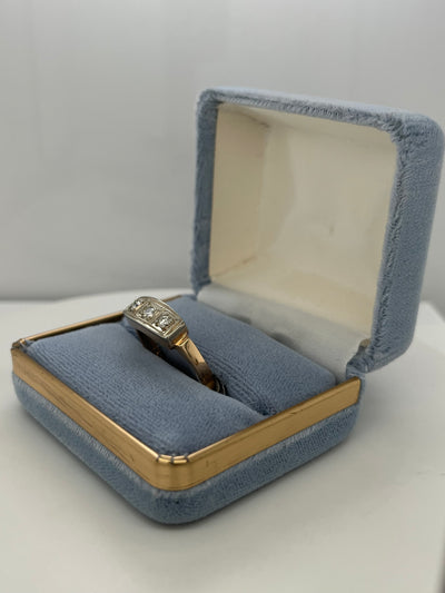 Two Tone Vintage Diamond Ring