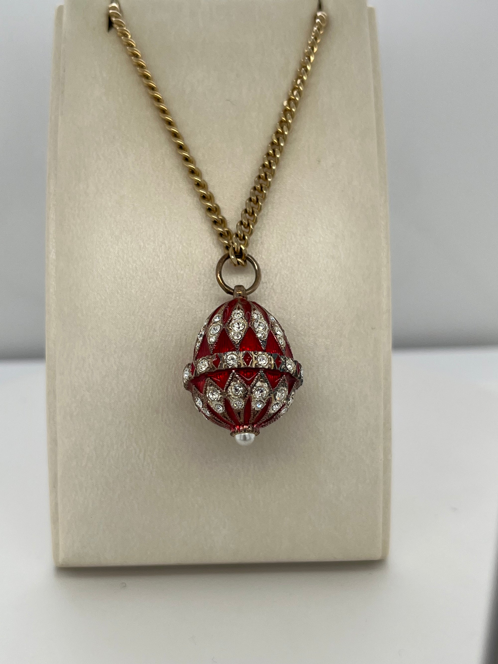 Red Crystal Egg Pendant