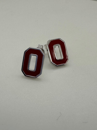 College Spirit Brass "O" Stud Earrings