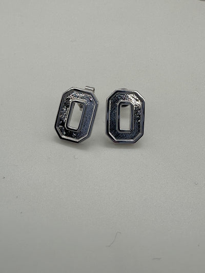 College Spirit Brass "O" Stud Earrings