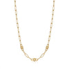 Gold Orb Link Chunky Chain Necklace