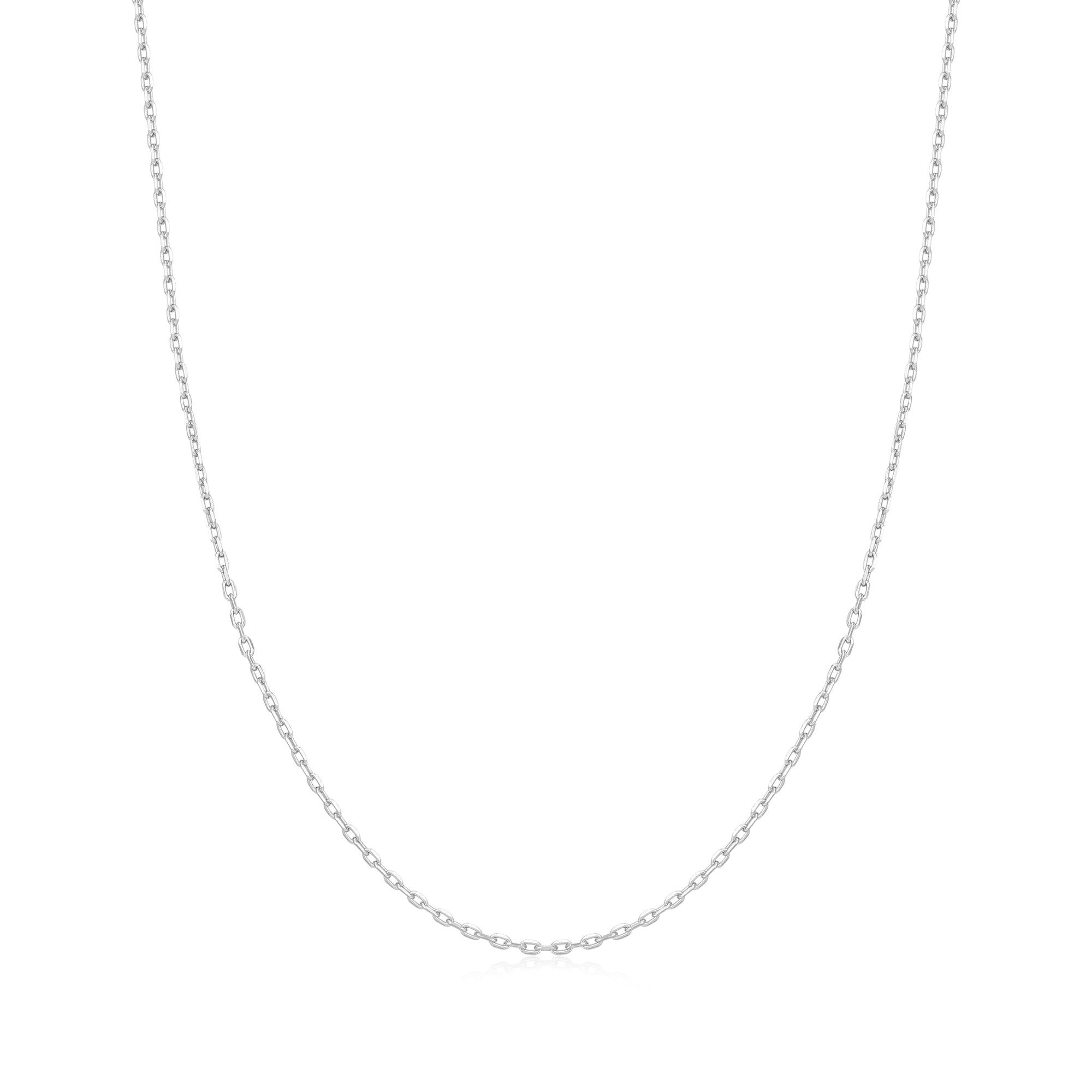 Silver Mini Link Charm Chain Necklace