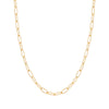 Gold Link Charm Chain Necklace