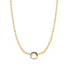 Gold Chain Rainbow Connector Necklace