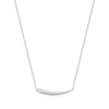 Silver Arrow Bar Necklace