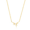 Gold Sparkle Spike Pendant Necklace