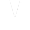 Silver Sparkle Point Y Necklace