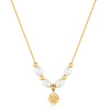 Gold Pearl Star Pendant Necklace