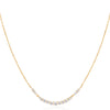 Gold Arc Pavé Necklace