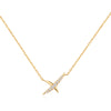 Gold Kiss Pavé Necklace