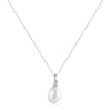 Silver Freshwater Pearl Pendant Necklace