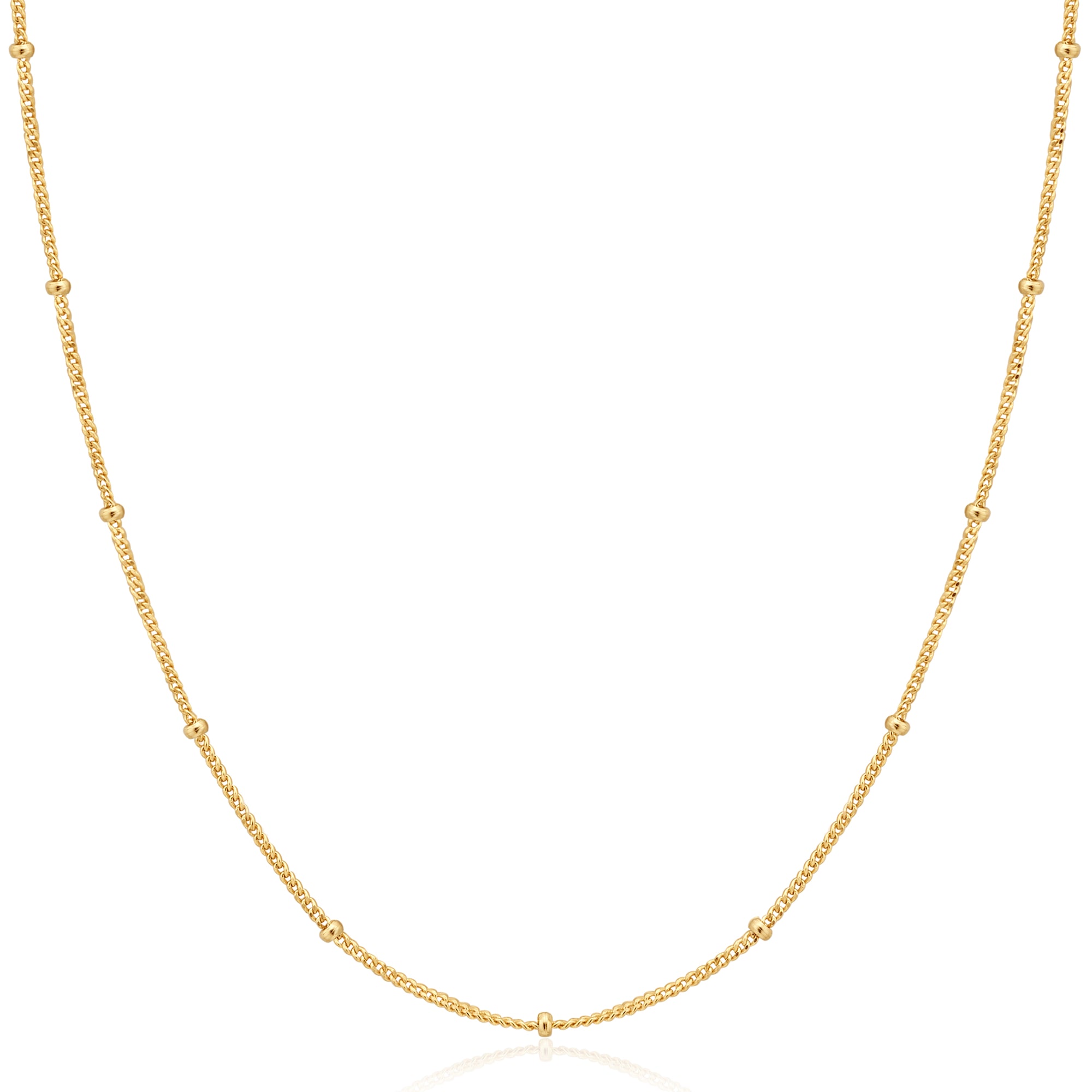 Gold Orb Chain Necklace