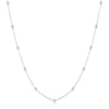 Silver Beaded Chain Necklace