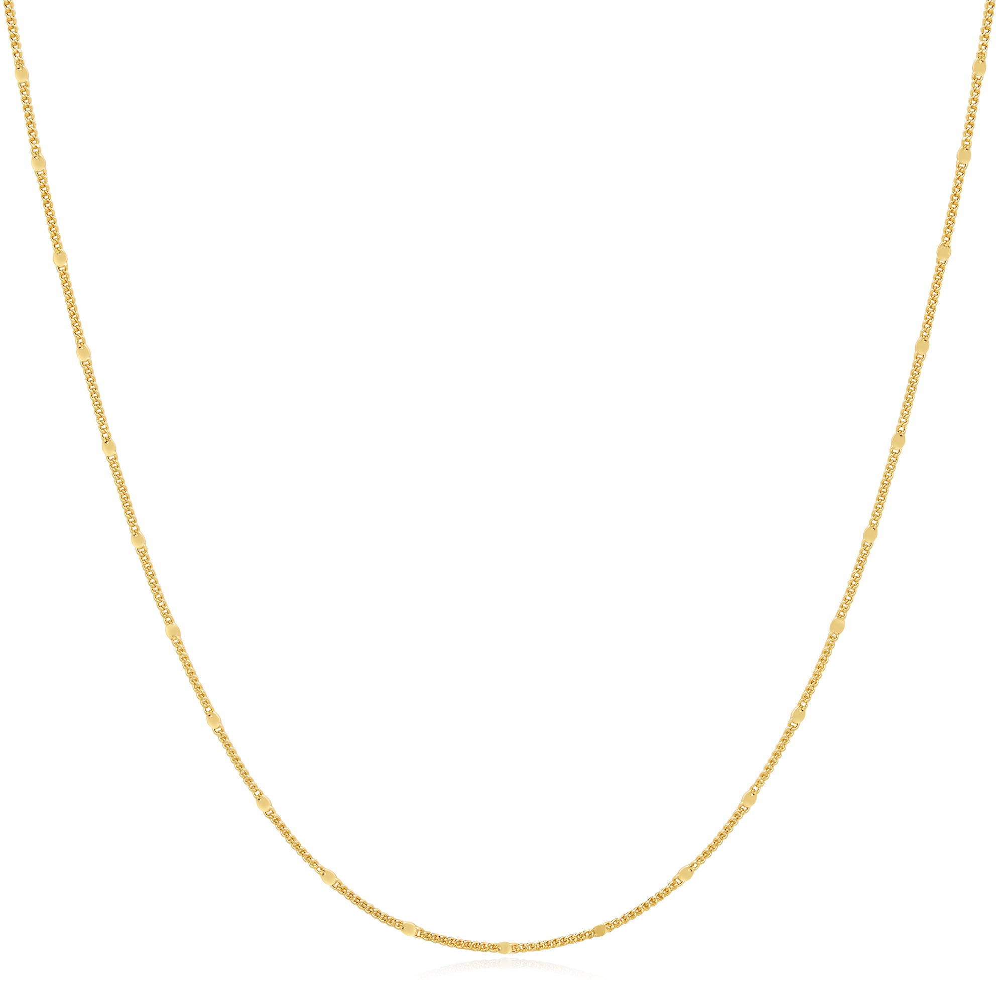 Gold Spheres Chain Necklace