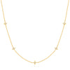 Gold Stars Station Necklace