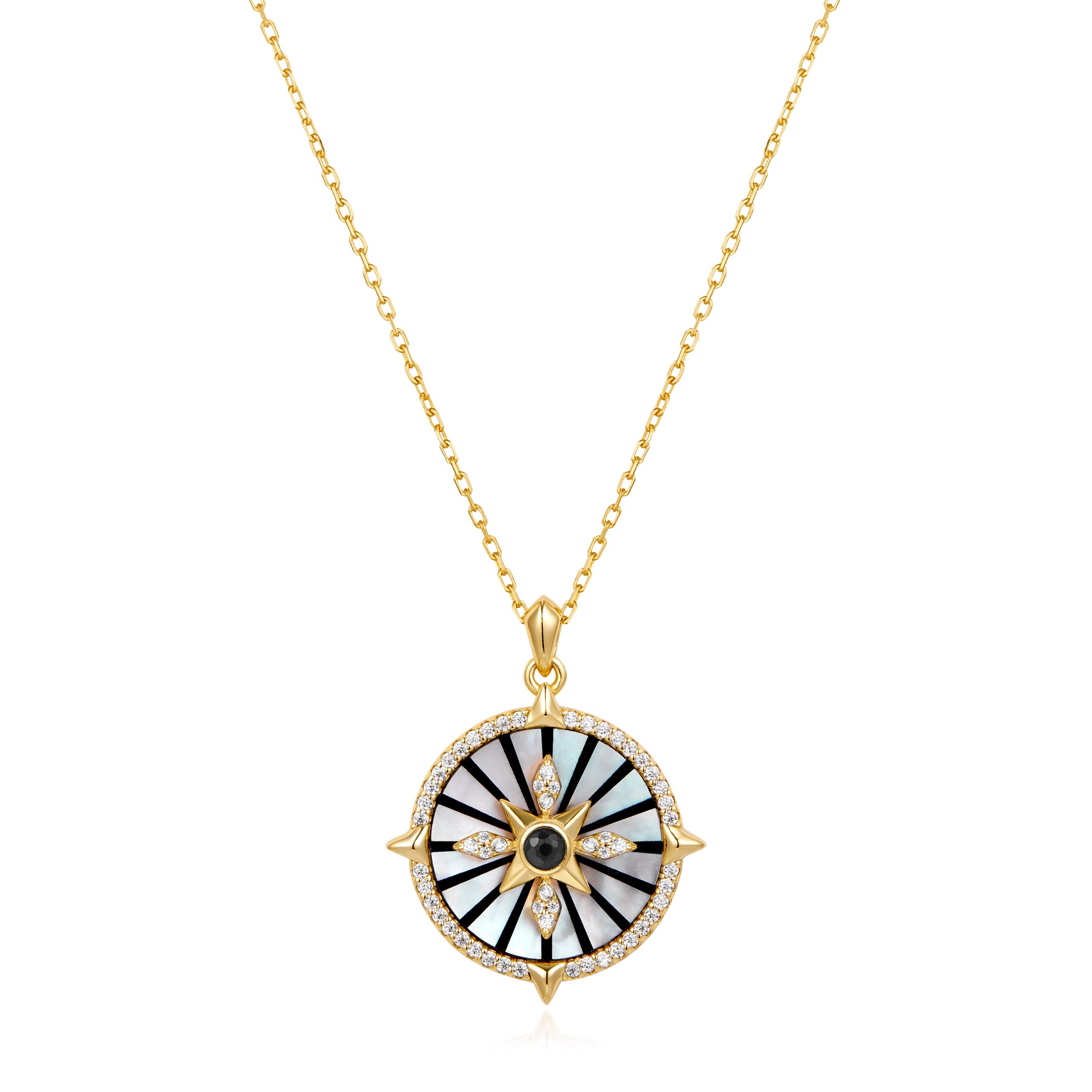 Gold Astrolabe Necklace