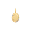 Gold Oval Charm