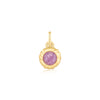 Gold Lilac Marble Charm