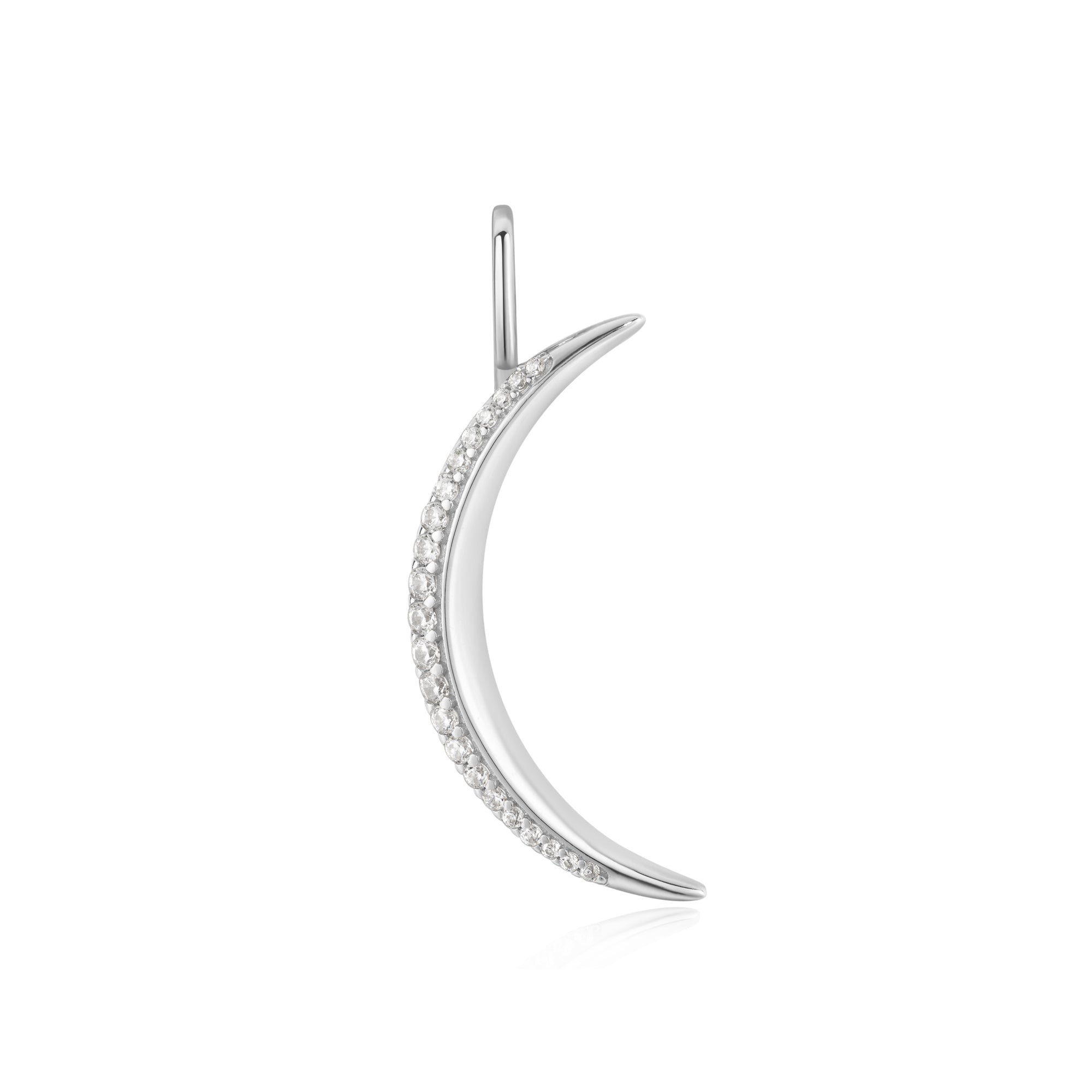 Silver Moon Pavé Charm