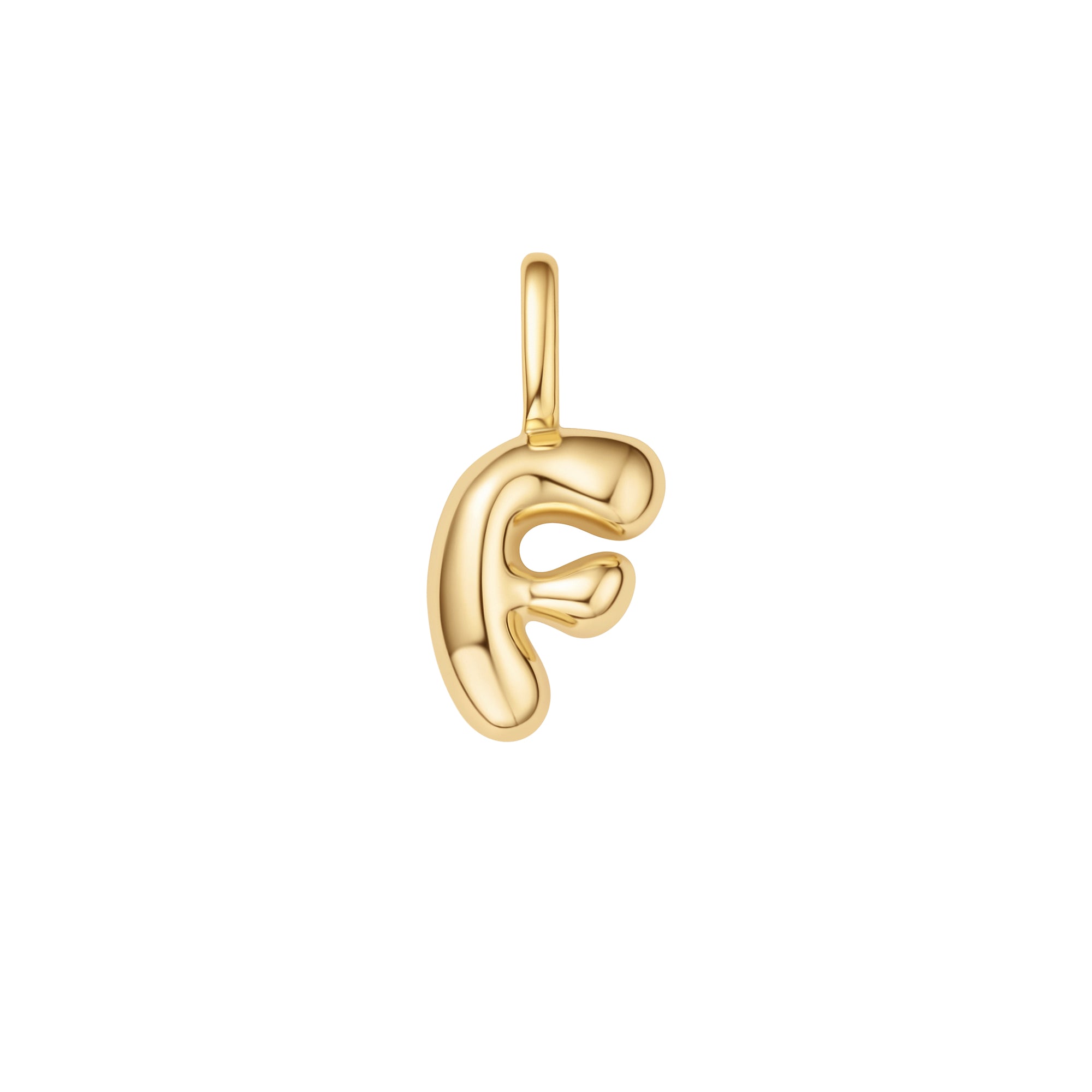 Gold F Letter Charm