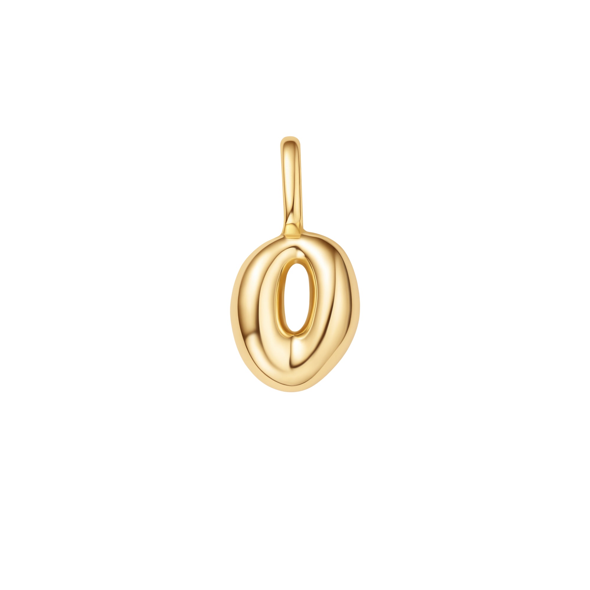 Gold O Letter Charm