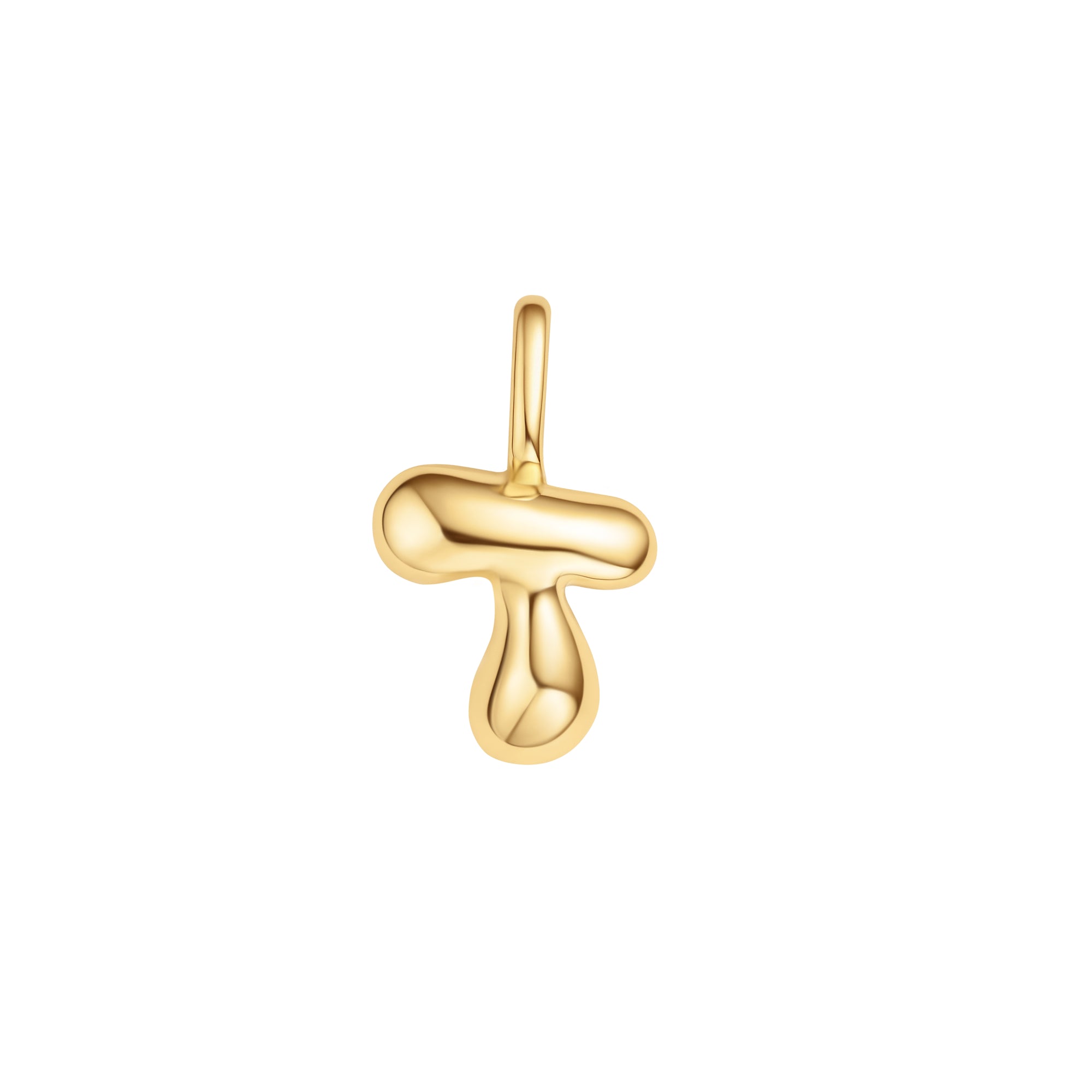 Gold T Letter Charm