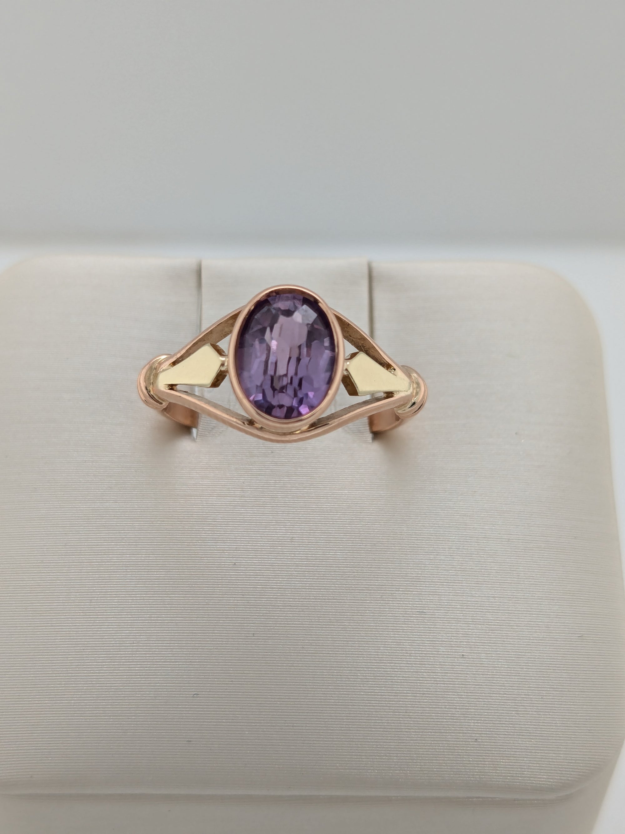Two Toned Purple Ring- Soviet Jewelry
