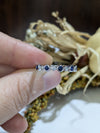 Sapphire and Diamond Bezel Set Stackable Band