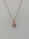 Rose Gold Flower Cluster Pendant