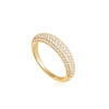 Gold Pavé Dome Ring