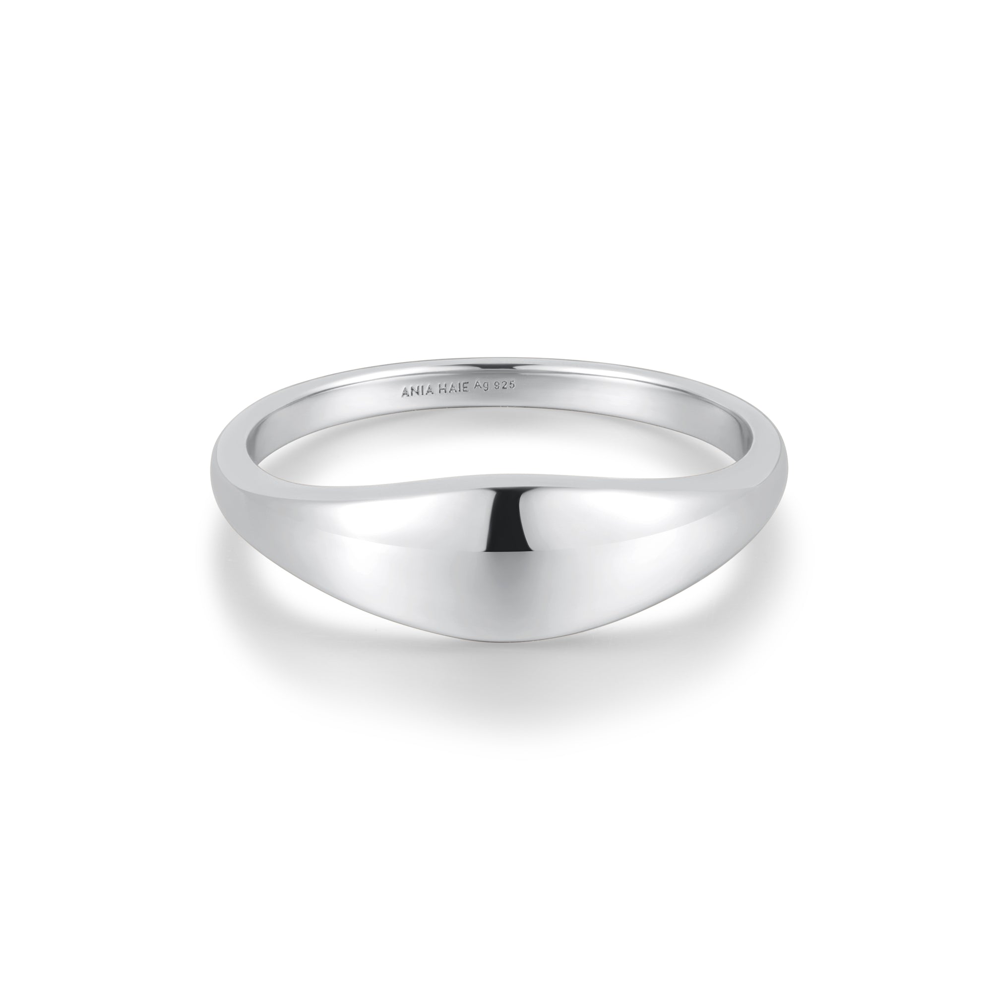 Silver Dome Plain Ring