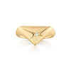 Gold Kiss Triangle Ring