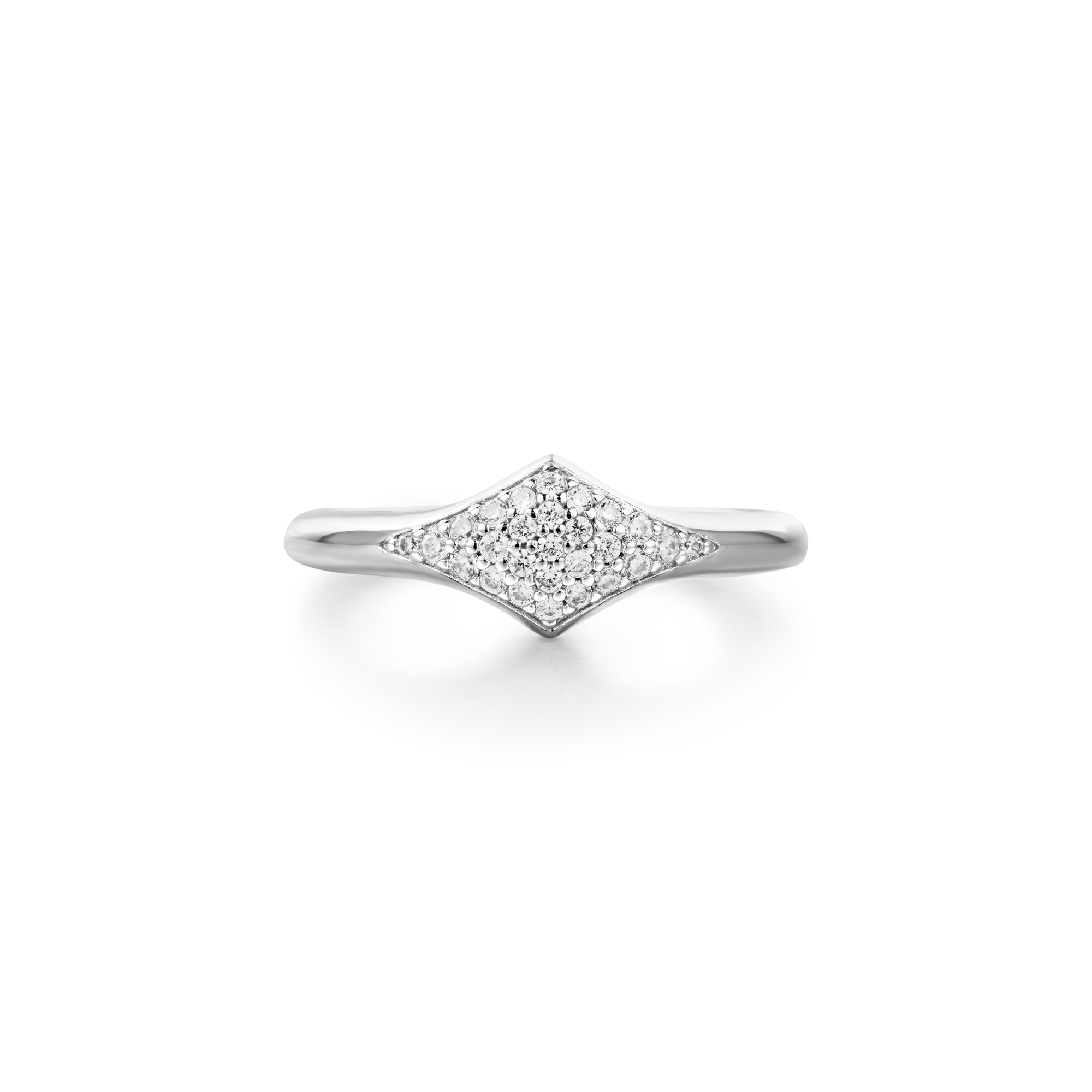 Silver Pavé Sparkle Ring