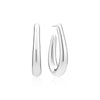 Sterling Silver Oversized Oval Hoops