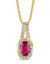 Passion Ruby Split Necklace