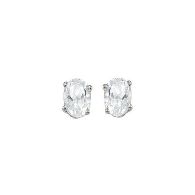 14KT WHITE GOLD 1/2 CTW Gemstone Earrings