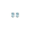 14KT WHITE GOLD 1/2 CTW Gemstone Earrings